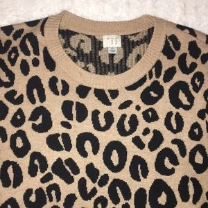 Cheetah Crew Neck Sweater